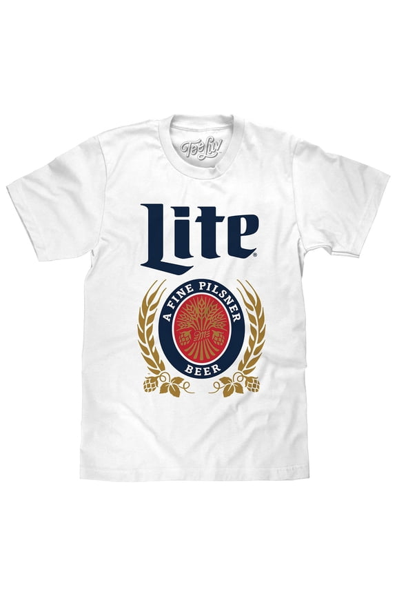 Miller Lite Beer Logo White Shirt (Men's) (M)
