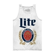 Tee Luv Men's Miller Lite Beer Logo Tank Top (L)