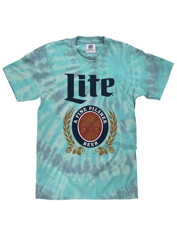 Miller Lite Beer Logo Tie Dye Shirt (Men's) (XL)