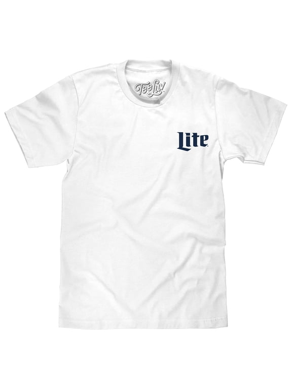 Men's Miller Lite Front and Back Light Beer Logo Shirt (S)
