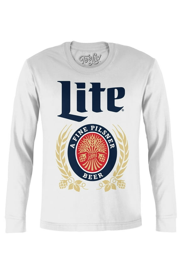 Men's Miller Lite Long Sleeve Beer T-Shirt (M)