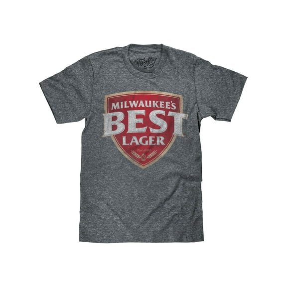 Tee Luv Men's Milwaukee's Best Lager Beer Shirt (M)