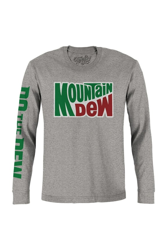 Men's Mountain Dew Long Sleeve Soda Logo Shirt (S)