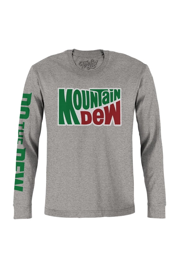 Men's Mountain Dew Long Sleeve Soda Logo Shirt (XXL)
