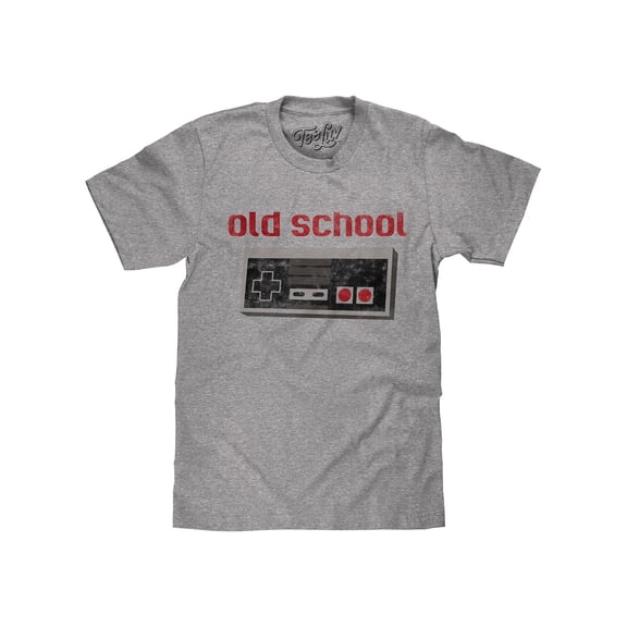 Tee Luv Men's Old School Video Game Controller 80s T-Shirt (L)