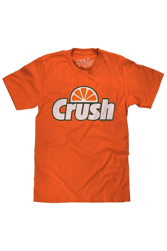 Men's Orange Crush Soda Logo Short Sleeve Shirt (XL)