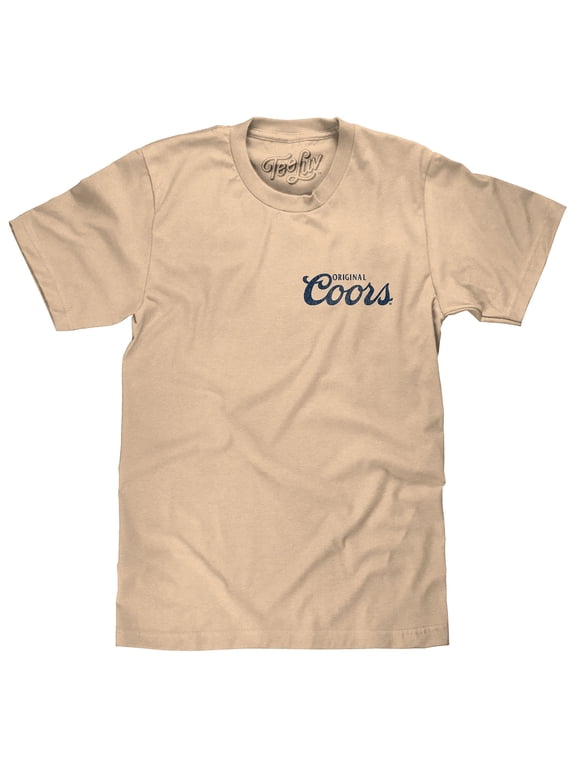 Men's Original Coors Rodeo Legend Cowboy Front and Back Beer Logo Shirt (XL)