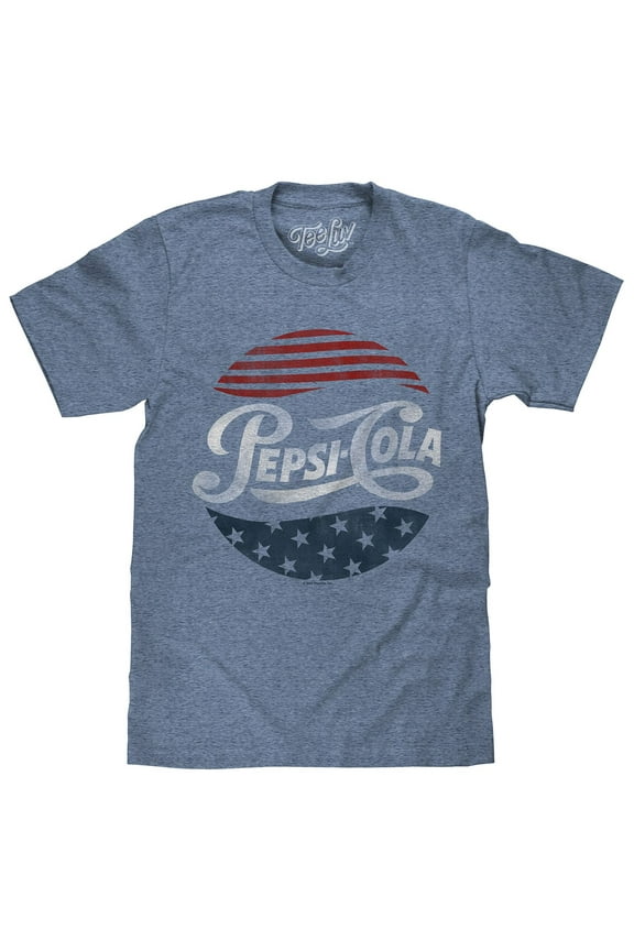 Men's Pepsi Cola Stars and Stripes Logo Shirt (L)