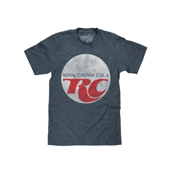 Tee Luv Men's RC Cola Shirt - Royal Crown Cola Soda Faded Logo T-Shirt (M)