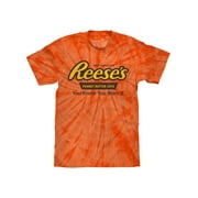 Tee Luv Men's Reese's Peanut Butter Cups You Know You Want It Candy Tie Dye Shirt (XL)