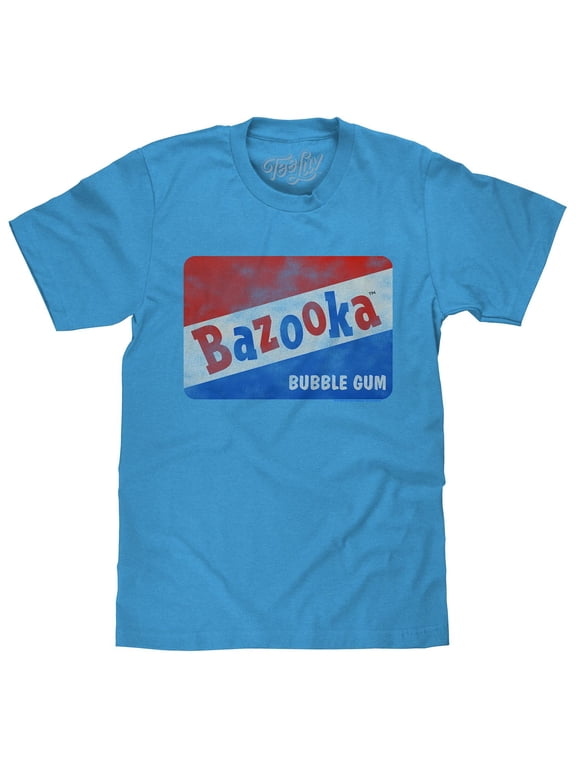 Bazooka Bubble Gum Vintage Candy Logo Shirt (Men's) (3XL)