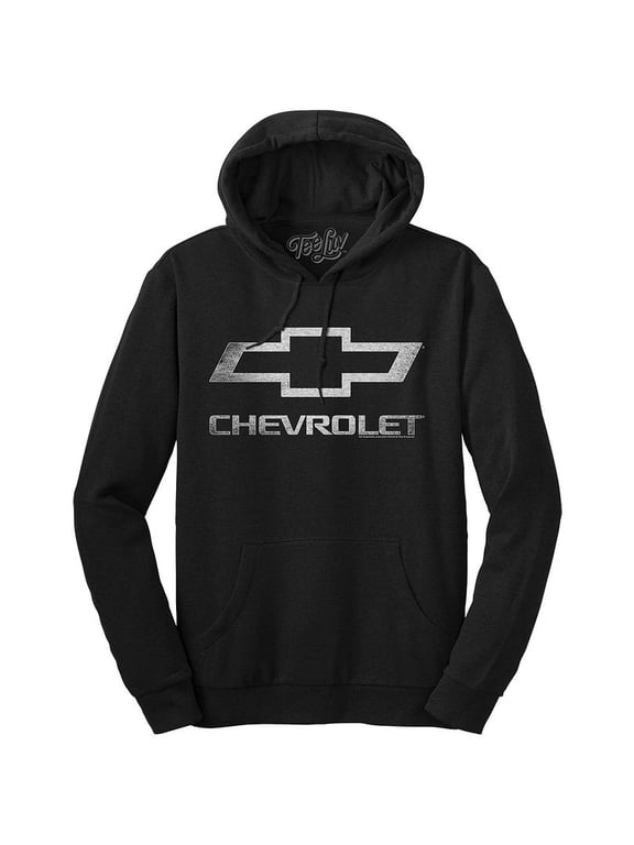 Men's Retro Chevrolet Bowtie Logo Graphic Hoodie (XXL)