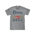 thumbnail image 1 of Tee Luv Coors Banquet Faded Beer Logo Graphite Snow Heather T-Shirt (Men's) (L), 1 of 7