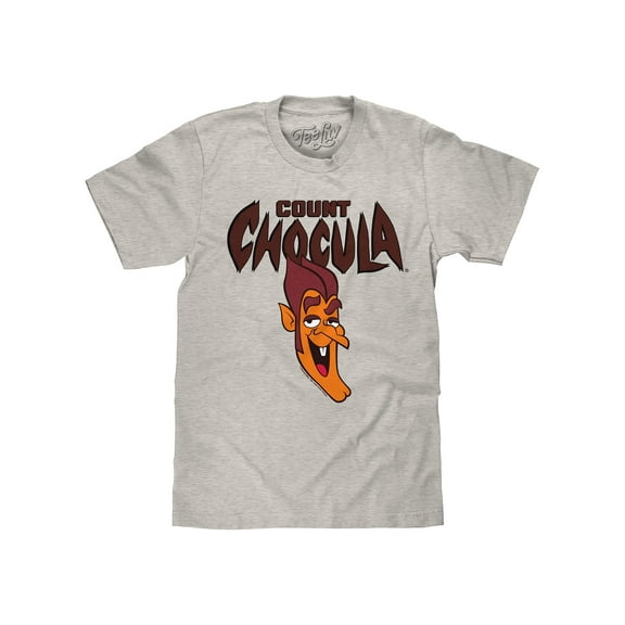Tee Luv Men's Retro Count Chocula Monster Cereal Mascot Shirt (L)