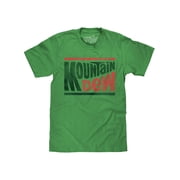 Tee Luv Mountain Dew Retro Soda Logo Short Sleeve Kelly Heather T-Shirt (Men's) (L)