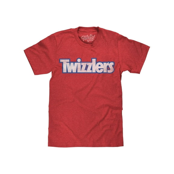 Tee Luv Retro Twizzlers Candy Red Heather Shirt (Men's) (S)