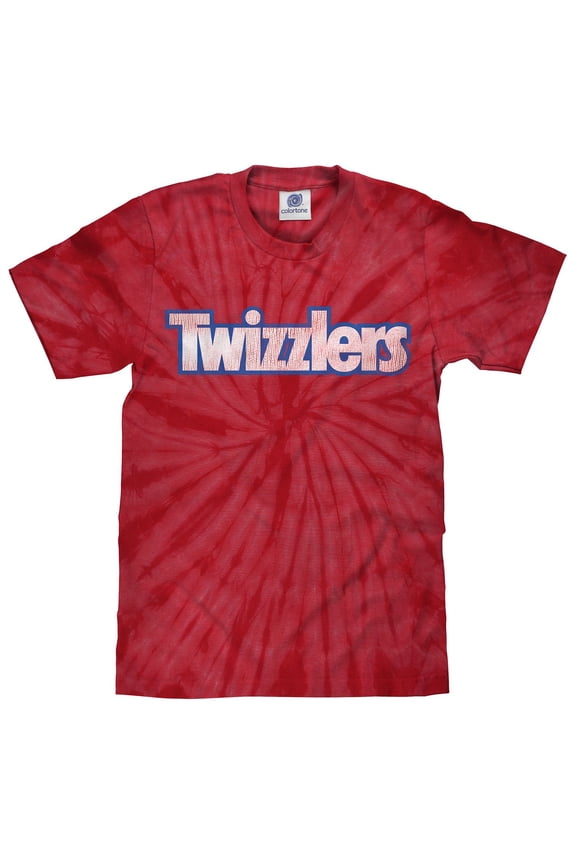 Retro Twizzlers Candy Spider Red Tie Dye Shirt (Men's) (S)