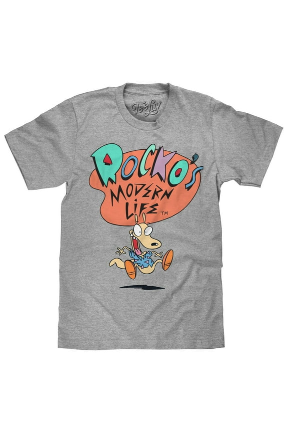 Men's Rocko's Modern Life Cartoon Character T-Shirt (L)