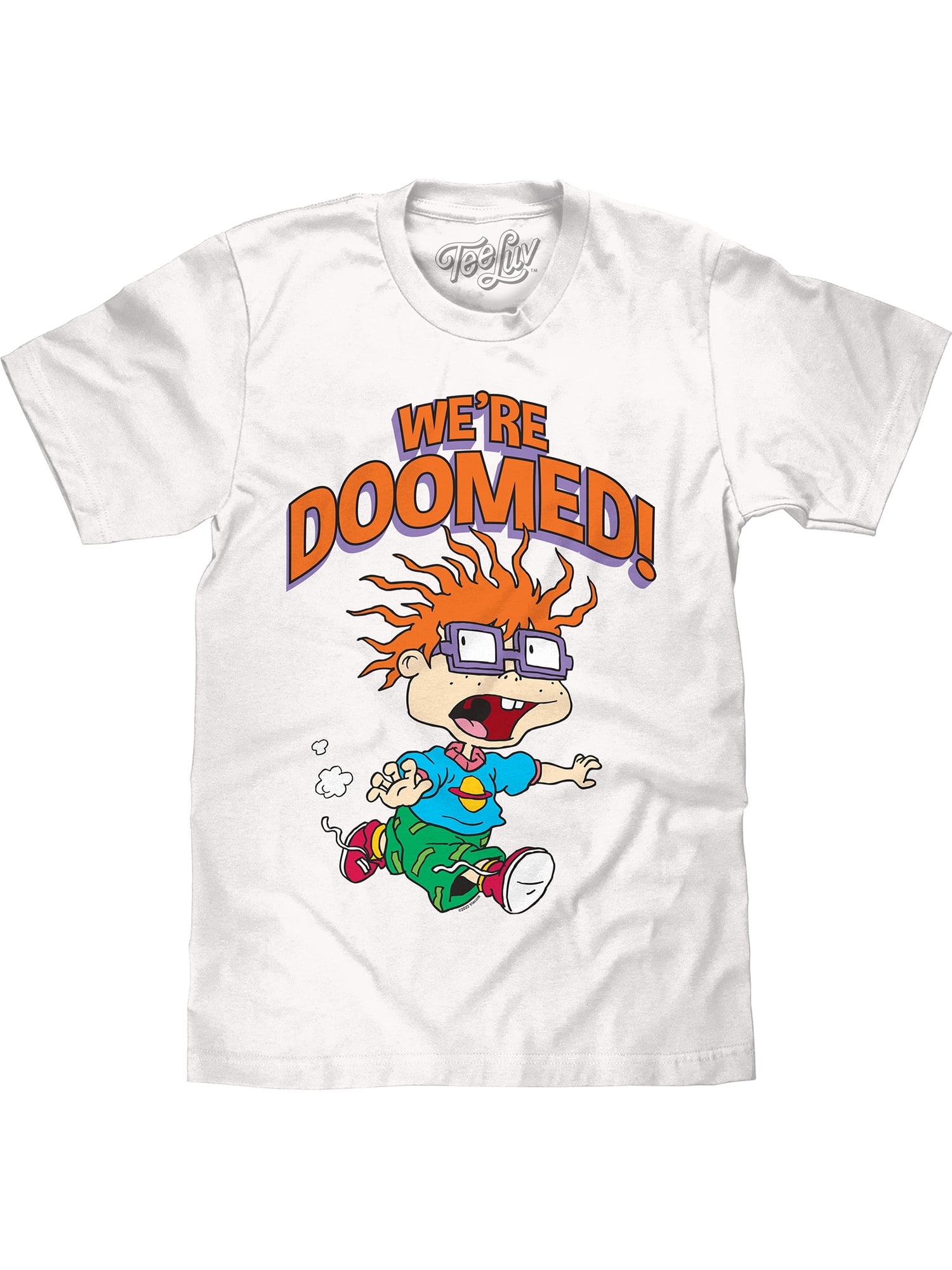 Tee Luv Men's Rugrats Chuckie We're Doomed Cartoon T-Shirt (XL) -  Walmart.com, image size:1500x2000
