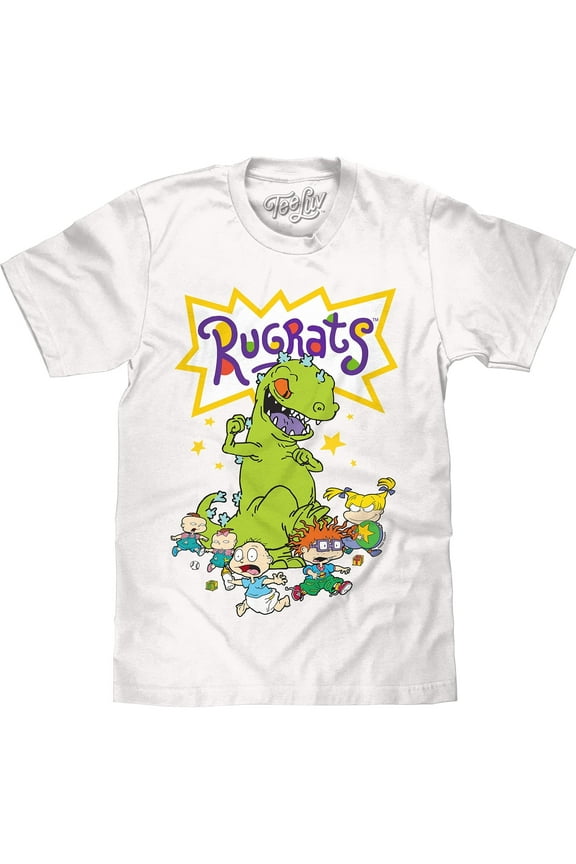 Men's Rugrats Reptar Cartoon Cast T-Shirt (M)