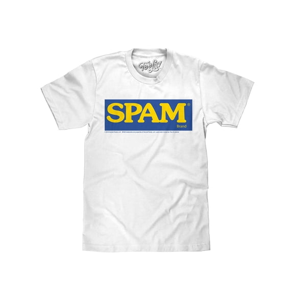 Tee Luv SPAM Food Logo Short Sleeve Graphic T-Shirt (Men's) (S)