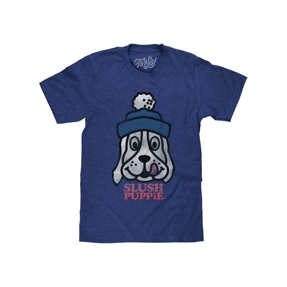 Tee Luv Slush Puppie Cartoon Dog Drink Logo T-Shirt (Men's) (S)