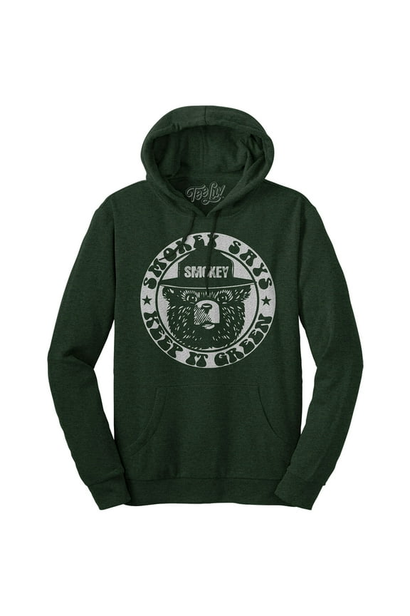 Men's Smokey Bear Keep It Green Hoodie (S)