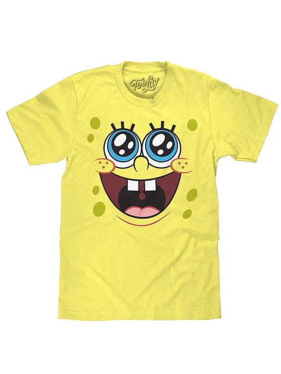 Men's SpongeBob SquarePants Smiling Face Shirt (S)