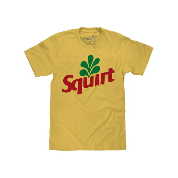 Tee Luv Men's Squirt Grapefruit Soda Pop Logo T-Shirt (S)