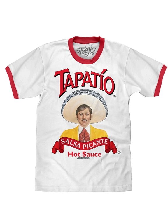 Men's Tapatio Hot Sauce Logo Ringer Tee Shirt (L)