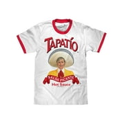 Tee Luv Mens Tapatio Hot Sauce Logo Ringer Tee Shirt XXL