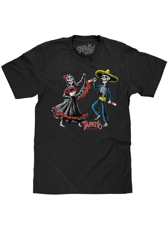 Men's Tapatio Hot Sauce Skeleton Graphic T-Shirt (XL)