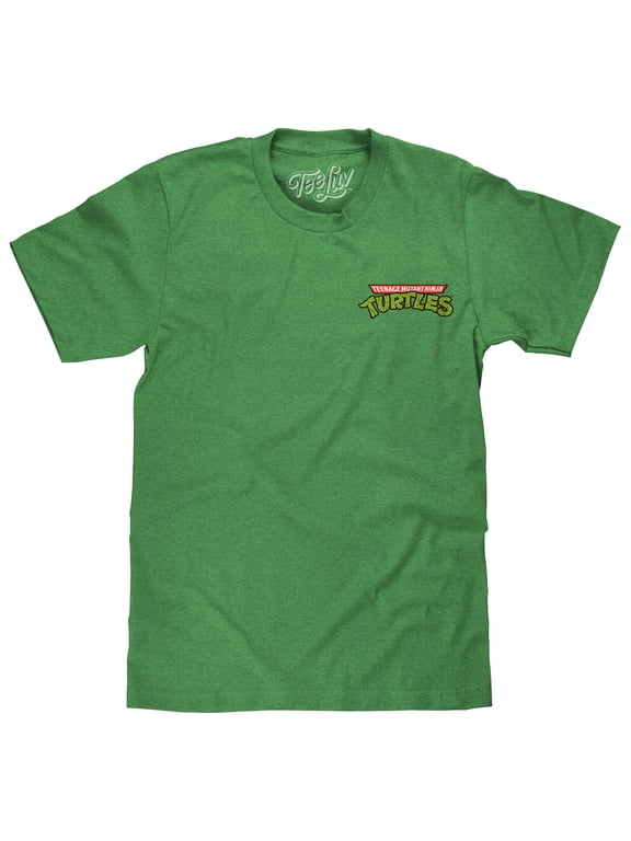 Men's Teenage Mutant Ninja Turtles Front and Back Graphic Shirt (M)