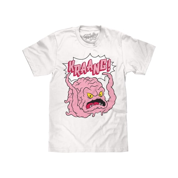 Tee Luv Men's Teenage Mutant Ninja Turtles Kraang Cartoon Shirt (L)