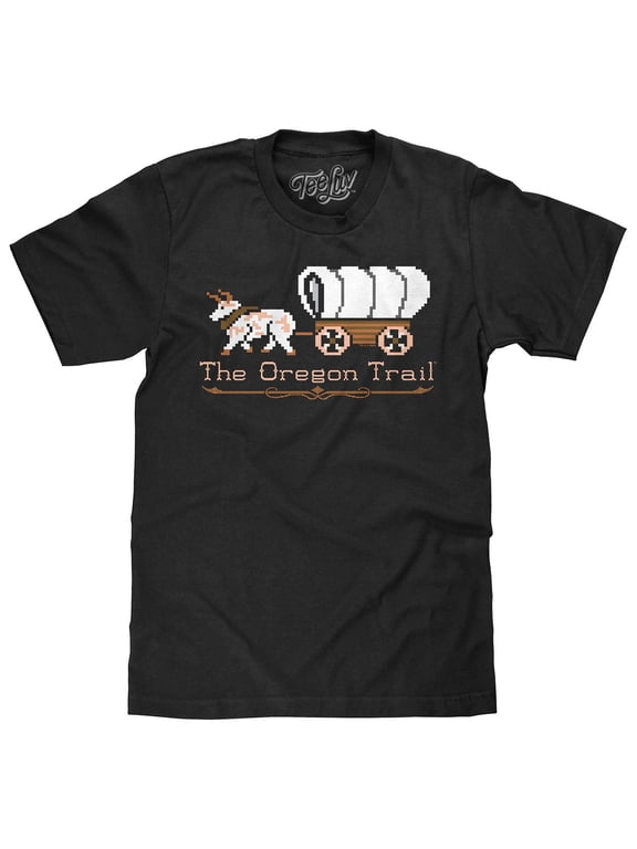 The Oregon Trail Retro Video Game Logo Shirt (Men's) (S)