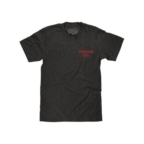 Tee Luv Men's Toyota Drive Your Dreams Front and Back Car Emblem T-Shirt (L)