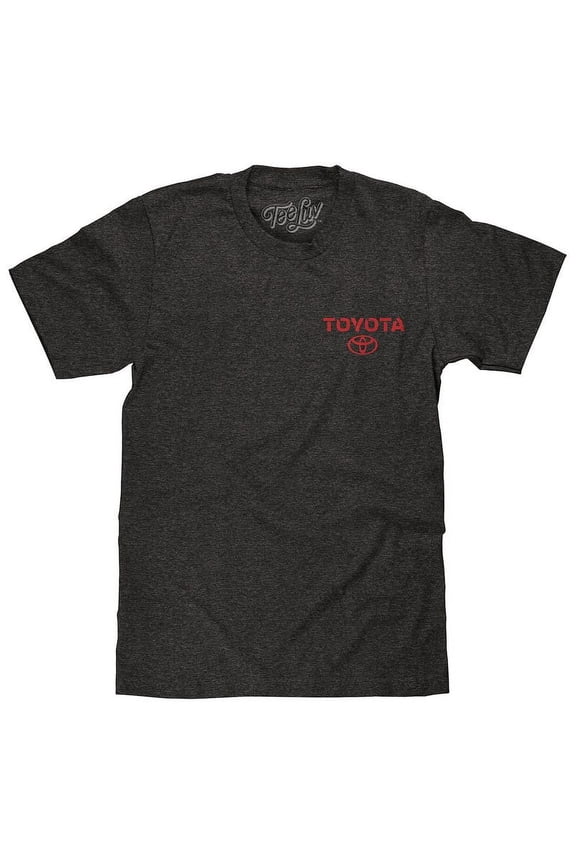 Men's Toyota Drive Your Dreams Front and Back Car Emblem T-Shirt (XL)