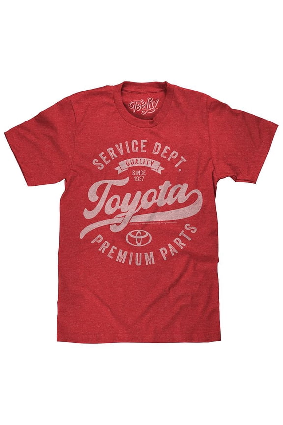 Men's Toyota Service Department Faded Car Logo T-Shirt (L)