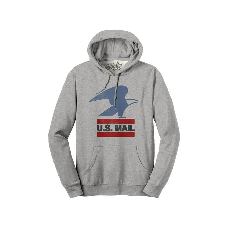 Tee Luv Men's U.S. Mail Eagle Postal Service Hoodie - Hooded USPS Logo  Sweatshirt (XXL)