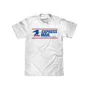 Tee Luv Men's USPS Express Mail Logo Shirt (3XL)