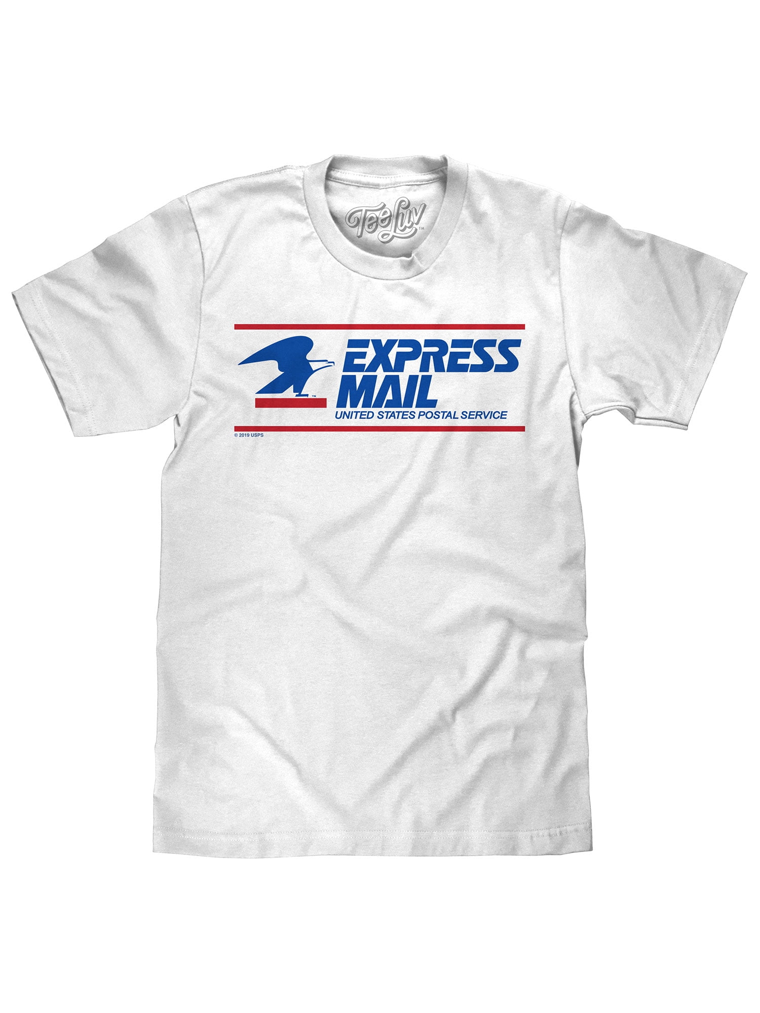 Tee Luv Men's USPS Express Mail Logo Shirt (M)