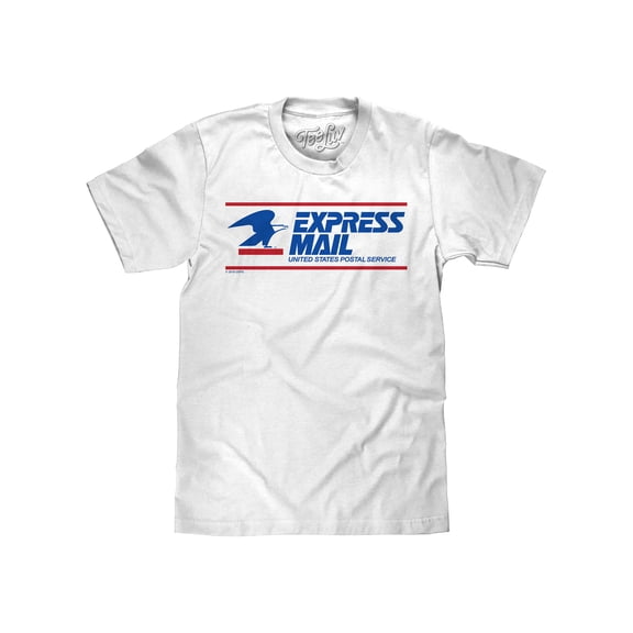 Tee Luv Men's USPS Express Mail Logo Shirt (XXL)