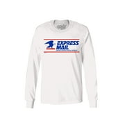 Tee Luv Men's USPS Express Mail Long Sleeve Shirt (XL)