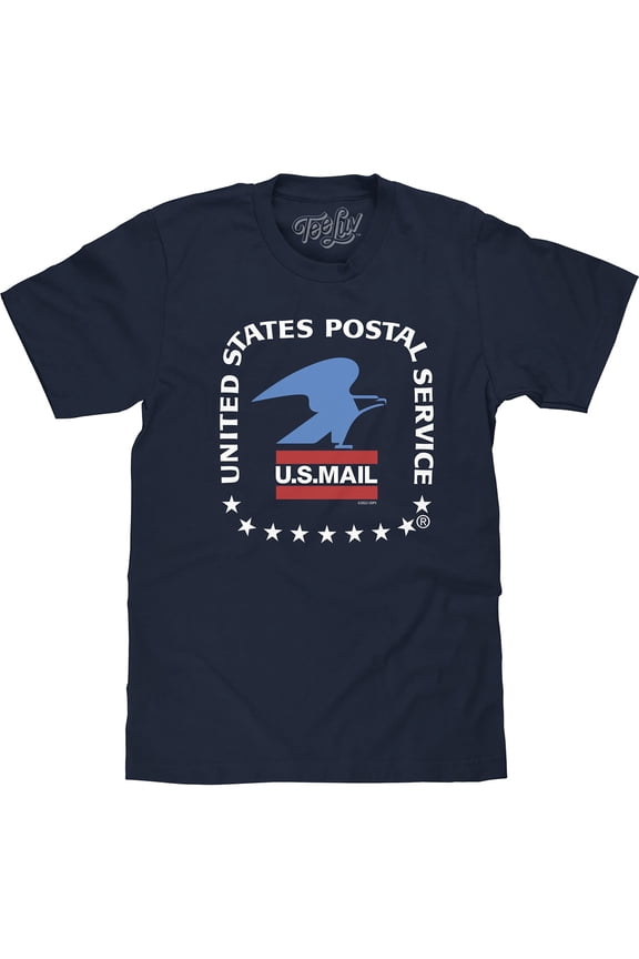 Men's United States Postal Service US Mail Eagle Logo Shirt (L)