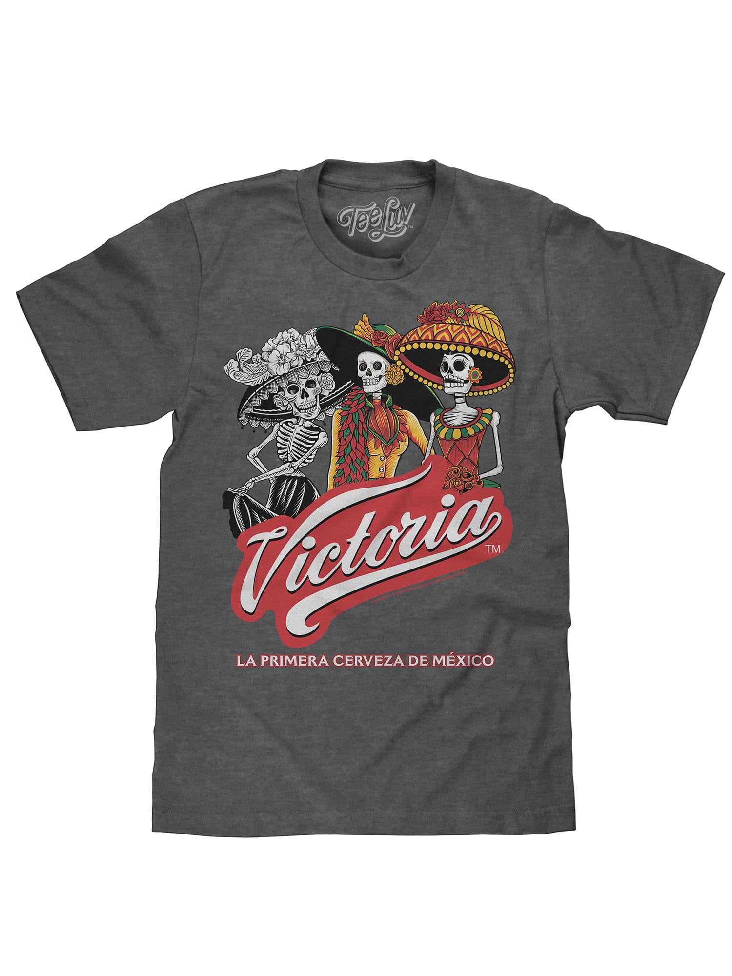 Tee Luv Men's Victoria Beer La Catrina Logo Shirt (XL) 