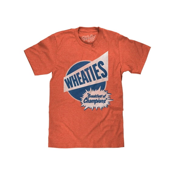 Tee Luv Men's Wheaties Breakfast of Champions Cereal Shirt (M)