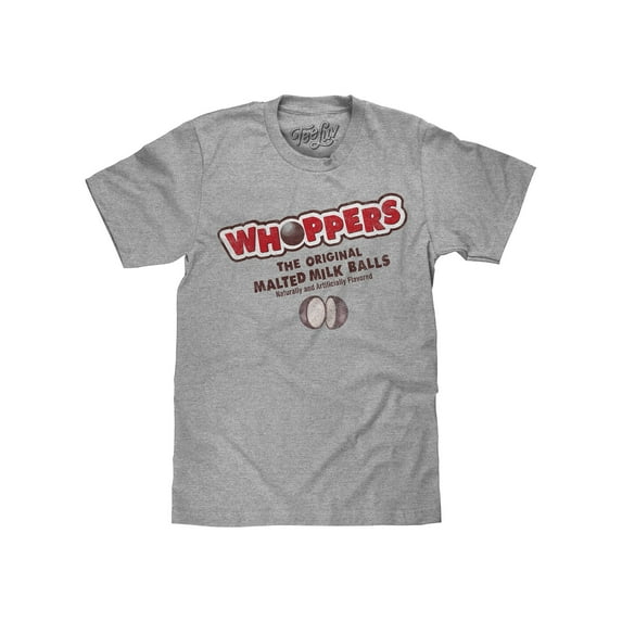 Tee Luv Men's Whoppers Chocolate Candy Logo T-Shirt (XL)