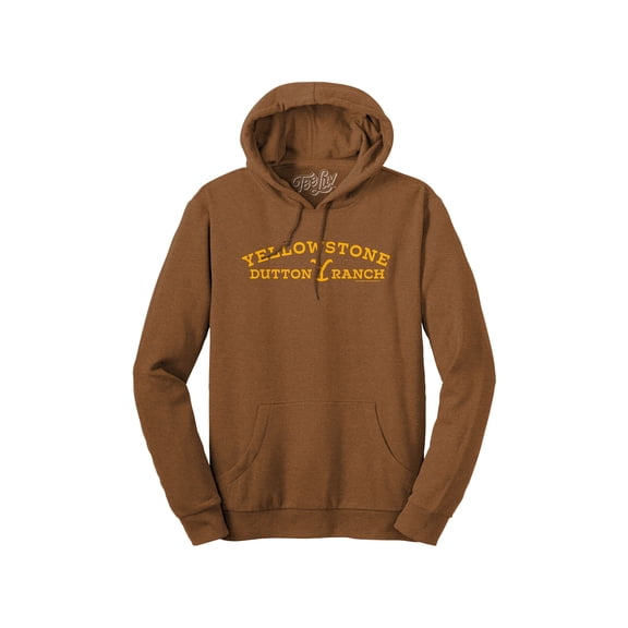 Tee Luv Men's Yellowstone Dutton Ranch Y Logo Hoodie (XXL)