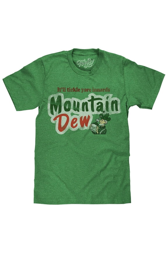 Mountain Dew It'll Tickle Yore Innards Cartoon Mascot T-Shirt (Men's) (3XL)