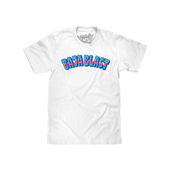 Tee Luv Mtn Dew Baja Blast Soda Tropical Graphic Tee Shirt (Men's) (XXL)